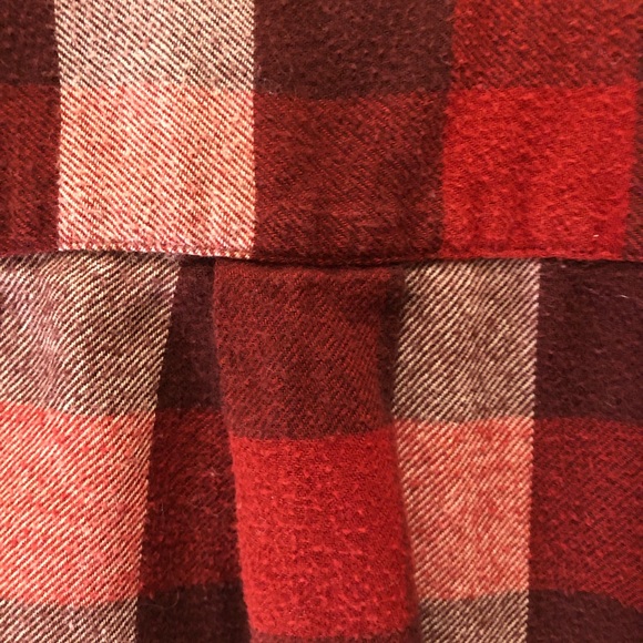 Ultra Soft, Oversized, Red 100% Cotton Croft & Barrow Plaid Flannel - Picture 10 of 12